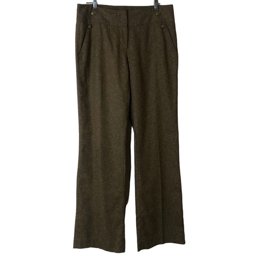 CAbi Light Brown Tweed Normcore Academia Trouser Size 8